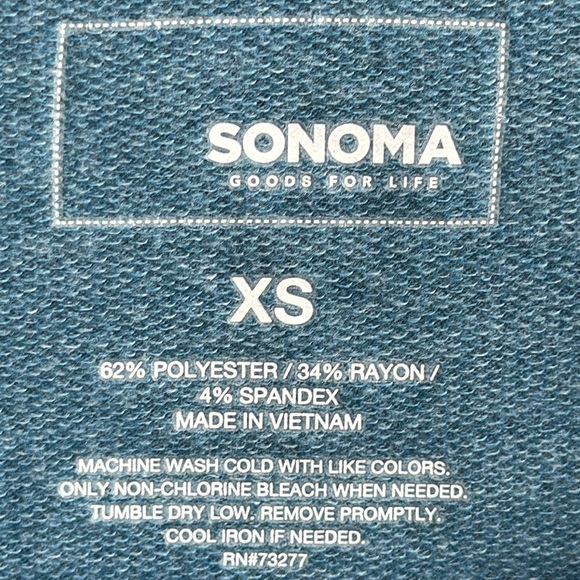 Sonoma blue long sleeve asymmetrical oversized top - Picture 6 of 7